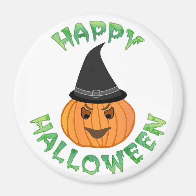 ÍMAN PUMPKIN "FELIZ HALLOWEEN" (Frente)