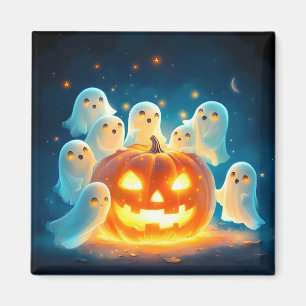 Íman Pumpkin Glow Party Watercolor