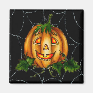 Íman PUMPKIN JACK & SPIDERWEB por SHARON SHARPE