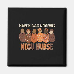 Íman Pumpkin Pacis E Preemies Nicu Enfermeira outono