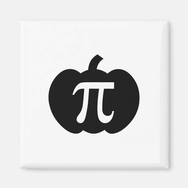 Íman Pumpkin Pi Pie Math Professor Halloween Engraçado  (Frente)