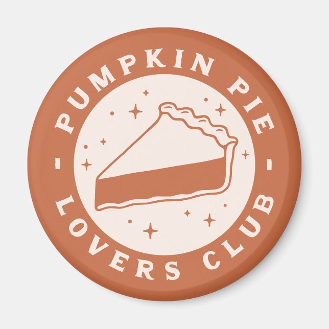 Íman Pumpkin Pie Lovers Club (Frente)