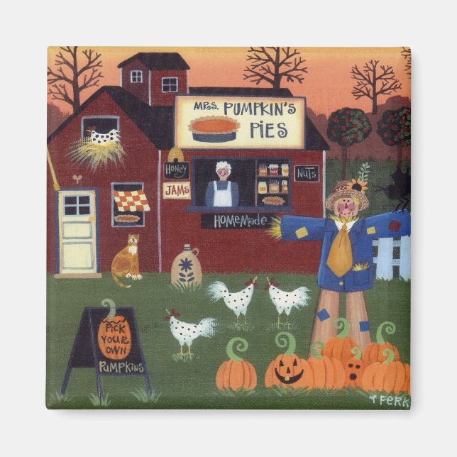 Íman Pumpkin Pie Magnet (Frente)