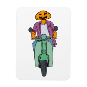 Íman Pumpkin Rider em Scooter Mint