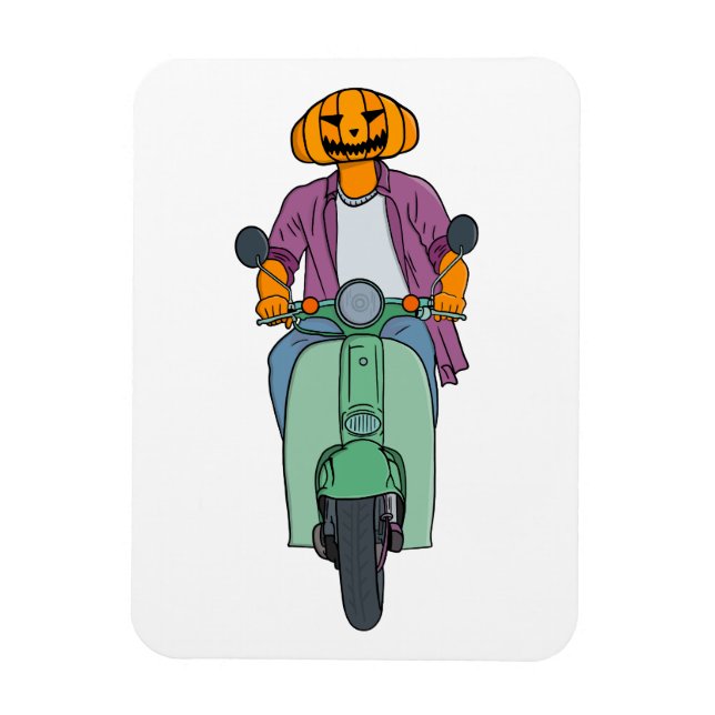 Íman Pumpkin Rider em Scooter Mint (Vertical)