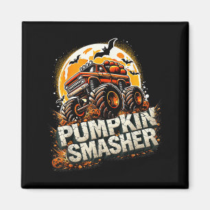 Íman Pumpkin Smasher Monster Truck Halloween Homens B