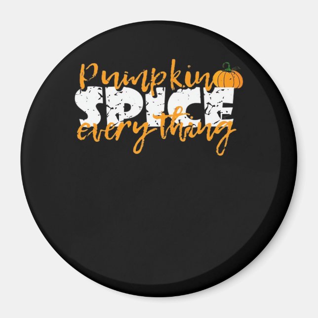 Íman Pumpkin Spice All Halloween Engraçado (Frente)
