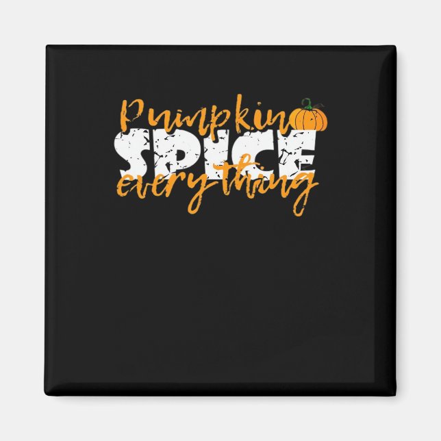 Íman Pumpkin Spice All Halloween Engraçado (Frente)