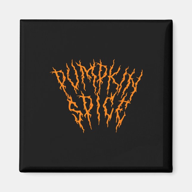 Íman Pumpkin Spice Divertido Hallowee de Música de Meta (Frente)