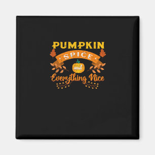 Íman Pumpkin Spice E Tudo O Bonito Café Queda Trava