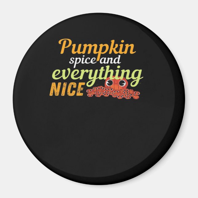 Íman Pumpkin Spice e tudo o que é bom Halloween Basic D (Frente)