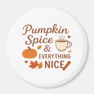 Íman Pumpkin Spice E Tudo O Que É Bonito Queda Design