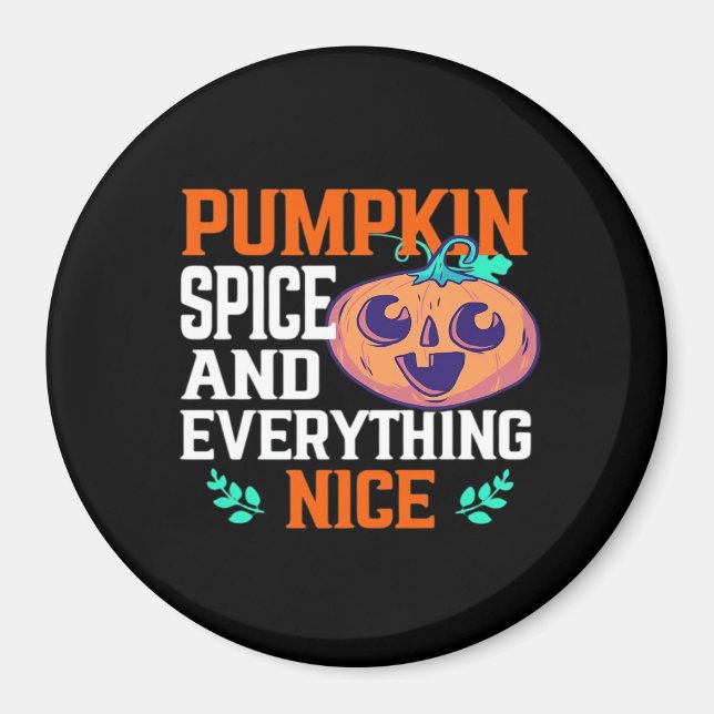 Íman Pumpkin Spice E Tudo Que É Bastante Essencial (Frente)