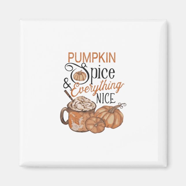 Íman Pumpkin Spice E Tudo Que É Bastante Essencial (Frente)