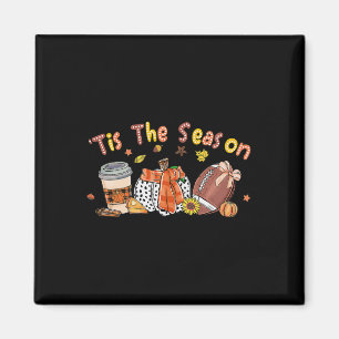 Íman Pumpkin Spice Football Tis The Season Fall Thankg