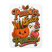 Pumpkin Spice & Lápis Adorável Professor de Outono
