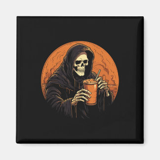 Íman Pumpkin Spice Latino Café Autumn Halloween Grim R