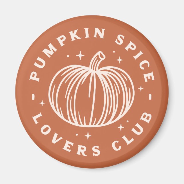 Íman Pumpkin Spice Lovers Club (Frente)
