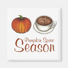 Íman Pumpkin Spice Season Coffee Latnet Magnet