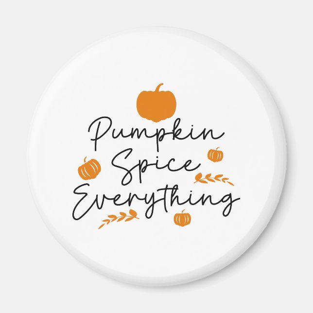 Íman Pumpkin Spice Tudo (Frente)