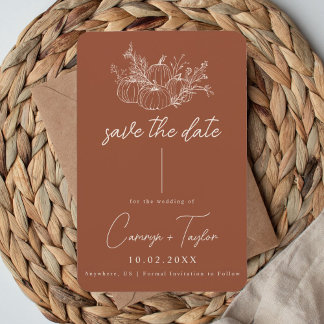 Íman Pumpkin Wedding Save The Date