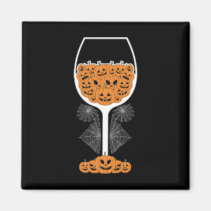 Íman Pumpkin Wine Gl Spider Fácil Halloween