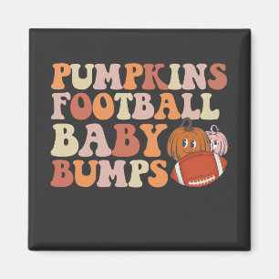 Íman Pumpkins Futebol Baby Bumps Gravidez Mãe