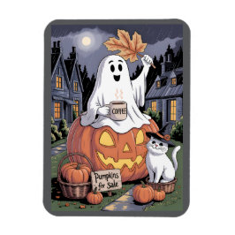 Íman Pumpkins Para Vender E Caffeine Ghost Com Cat V3