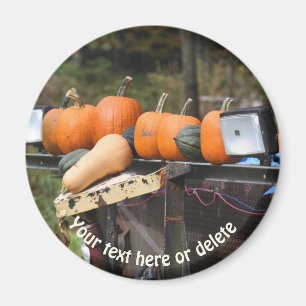 Íman Pumpkins Sobre A Natureza Dos Caminhões Personaliz