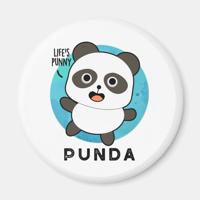 Íman Punda Funny Animal Panda Pun (Frente)