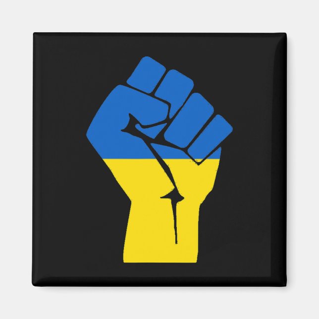 Íman Punho de Liberdade Ucrânia (Frente)