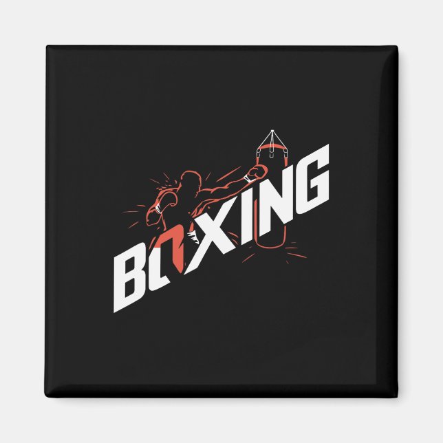 Íman Punho G Boxe Kickboxing Amante do Boxe Boxeador  (Frente)