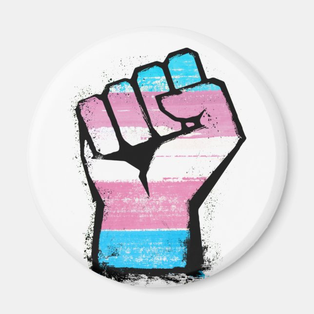 Íman Punho Orgulho Trans (Frente)
