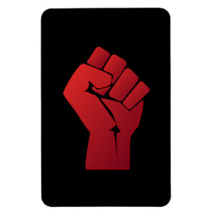 Íman Punho vermelho aumentado do inclinação