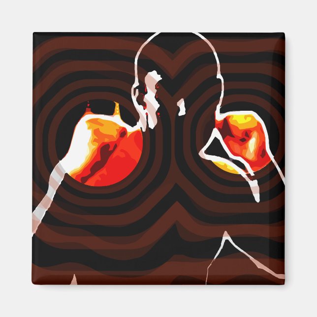 Íman punhos de fogo. (Frente)