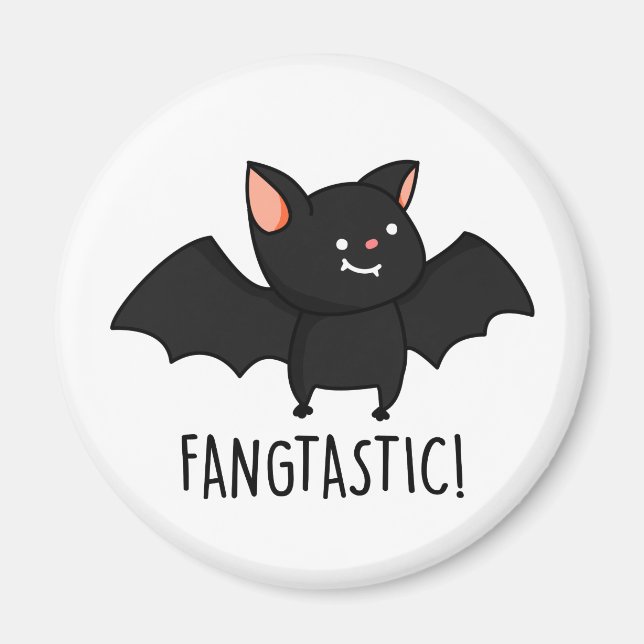 Íman Punição de Halloween Engraçada Fangtástica  (Frente)