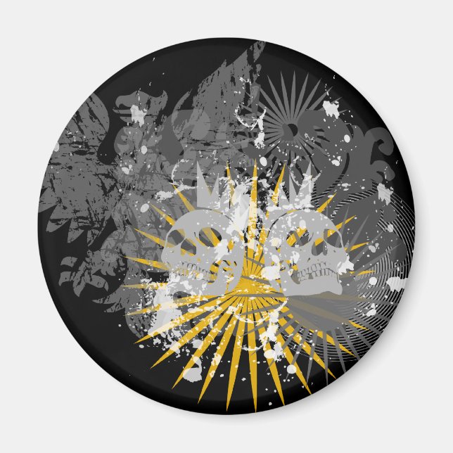 Íman Punk Skulls Magnets (Frente)