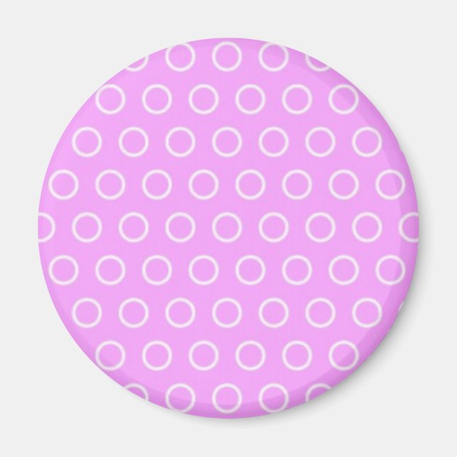 Íman pünktchen lilás rosa dar pontos pink polka dots (Frente)