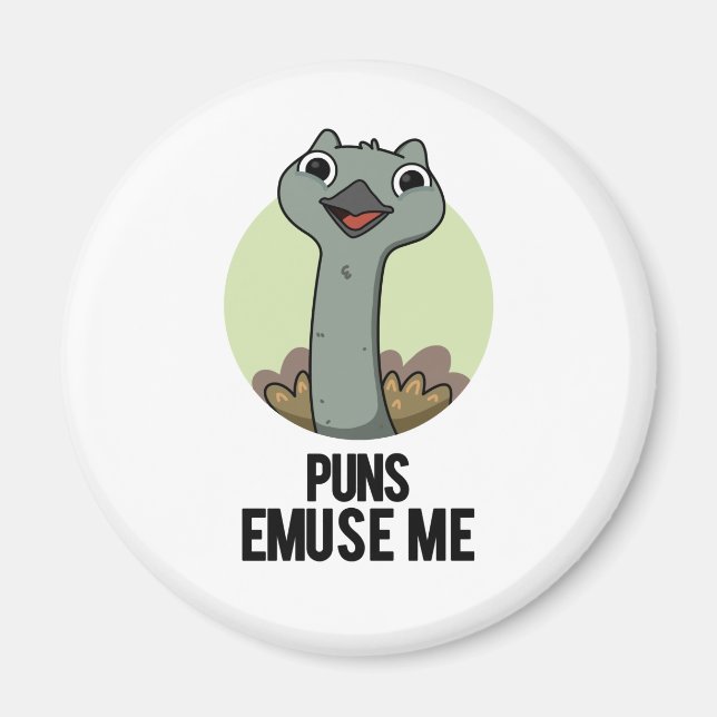 Íman Puns Emuse Me Engraçado Emu Pun (Frente)