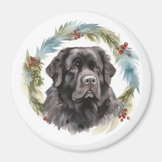 Íman Pupila Festiva do Aro de Natal de Terra Nova (Frente)