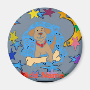 Íman Puppy Dog Pa Sinal de hexa holandês, adicionar no