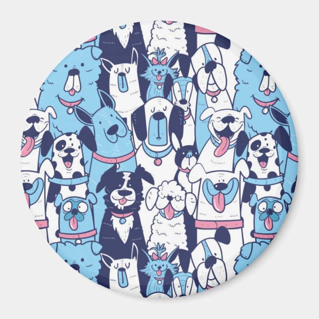 Íman Pups em Cubo (Frente)