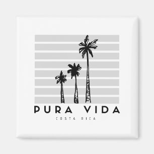 Íman Pura Vida Palm Tree Costa Rica Souvenir