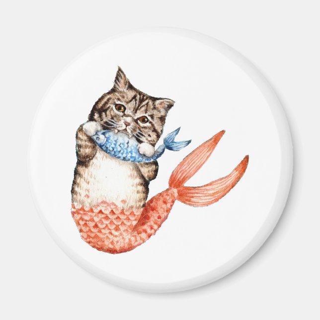 Íman Purmaid Cat Mermaid (Frente)