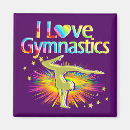 ÍMAN PURPER I AMOR GYMNASTICS MAGNET