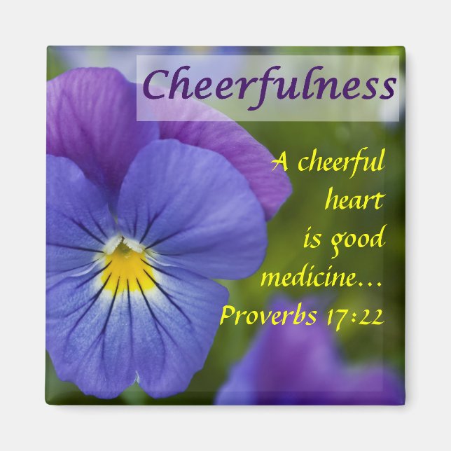 Íman Purple Pansy - Saúde (Frente)