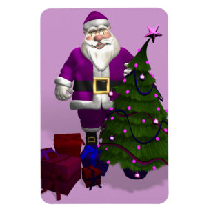 Íman Purple Santa Claus
