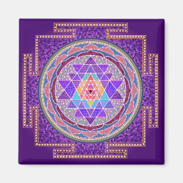 Íman Purple Sri Yantra Magnet