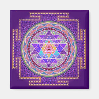 Íman Purple Sri Yantra Magnet