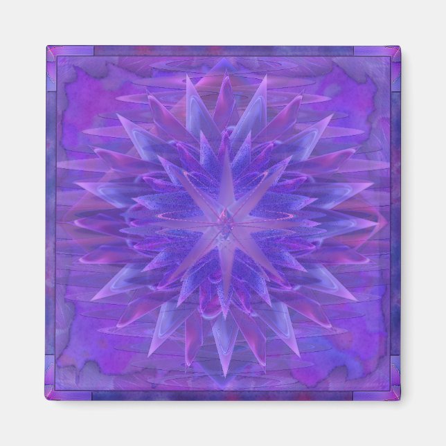 Íman Purple Star Mandala (Frente)